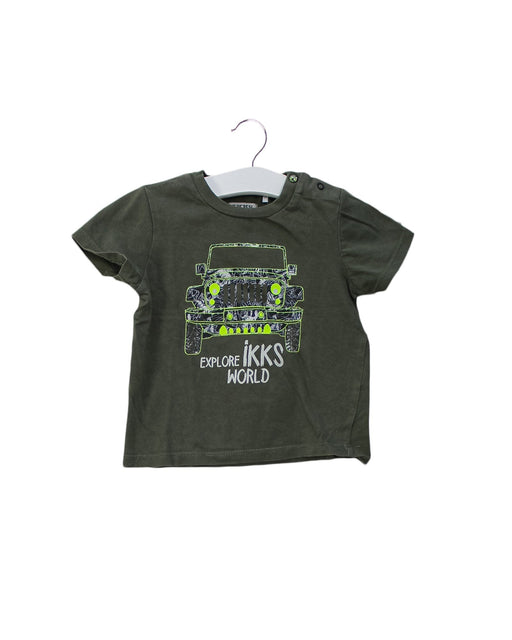 A Green Short Sleeve T Shirts from IKKS in size 6-12M for boy. (Front View)