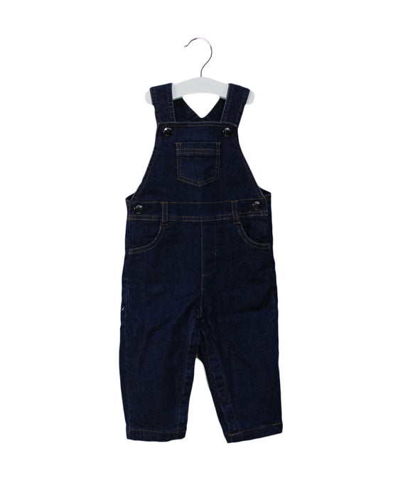 A Blue Long Overalls from Jacadi in size 6-12M for boy. (Front View)