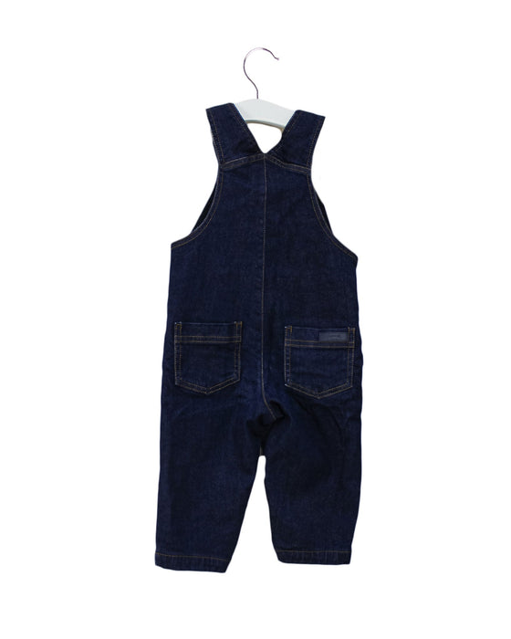A Blue Long Overalls from Jacadi in size 6-12M for boy. (Back View)