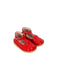 A Red Flats from Jacadi in size 12-18M for girl. (Front View)
