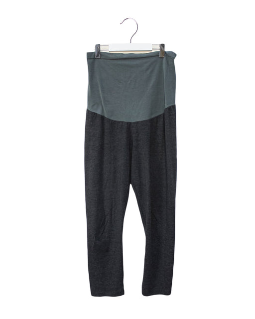 A Grey Leggings from A Pea in the Pod in size XS for maternity. (Front View)