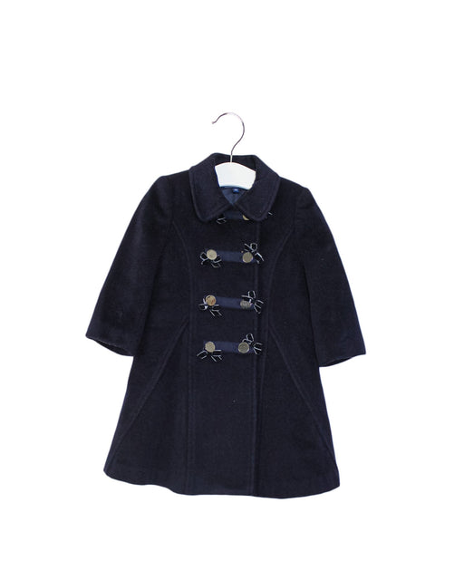 A Navy Coats from Nicholas & Bears in size 12-18M for girl. (Front View)