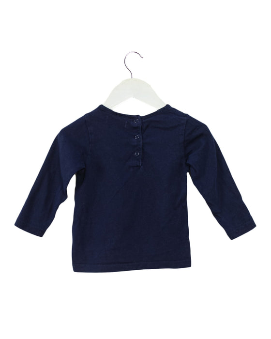 A Navy Long Sleeve Tops from Cadet Rousselle in size 6-12M for girl. (Back View)