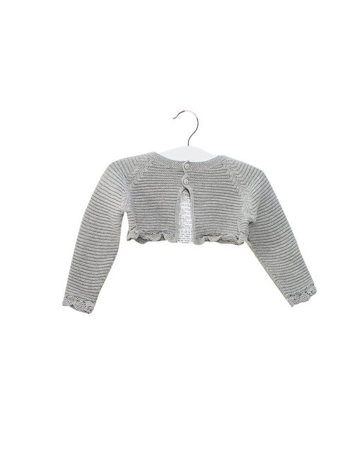 A Grey Cardigans from Pili Carrera in size 12-18M for girl. (Front View)