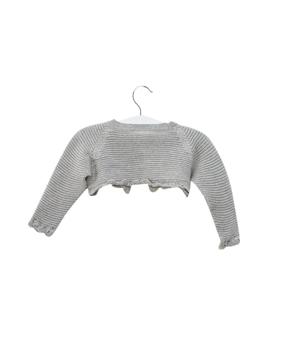 A Grey Cardigans from Pili Carrera in size 12-18M for girl. (Back View)