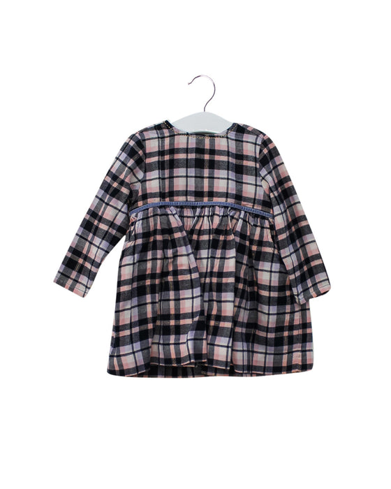 A Pink Long Sleeve Dresses from Velveteen in size 12-18M for girl. (Front View)