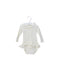 A White Long Sleeve Bodysuits from Benebene in size 6-12M for girl. (Front View)