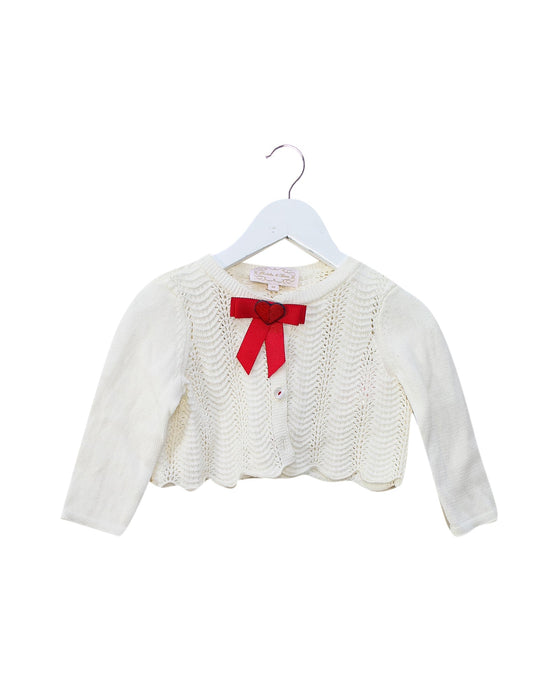 A White Cardigans from Nicholas & Bears in size 2T for girl. (Front View)