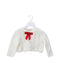 A White Cardigans from Nicholas & Bears in size 2T for girl. (Front View)