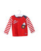 A Red Long Sleeve Tops from La Compagnie des Petits in size 12-18M for girl. (Front View)