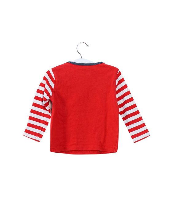 A Red Long Sleeve Tops from La Compagnie des Petits in size 12-18M for girl. (Back View)