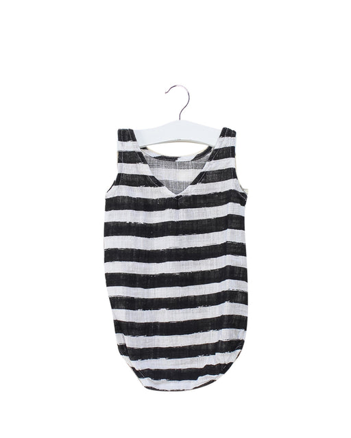 A Black Sleeveless Bodysuits from Noe & Zoe Berlin in size 3-6M for girl. (Front View)