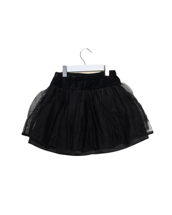 A Black Mid Skirts from Kingkow in size 6T for girl. (Back View)
