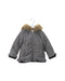 A Grey Puffer/Quilted Jackets from Lili Gaufrette in size 5T for girl. (Front View)