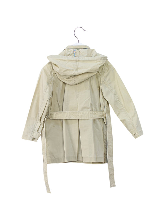 A Beige Coats from Bonpoint in size 4T for girl. (Back View)