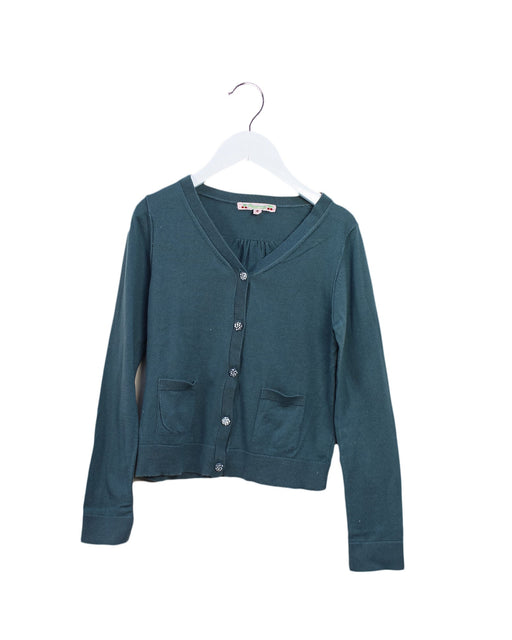 A Blue Cardigans from Bonpoint in size 8Y for girl. (Front View)