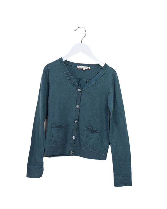 A Blue Cardigans from Bonpoint in size 8Y for girl. (Front View)