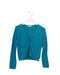 A Teal Cardigans from Bonpoint in size 8Y for girl. (Front View)