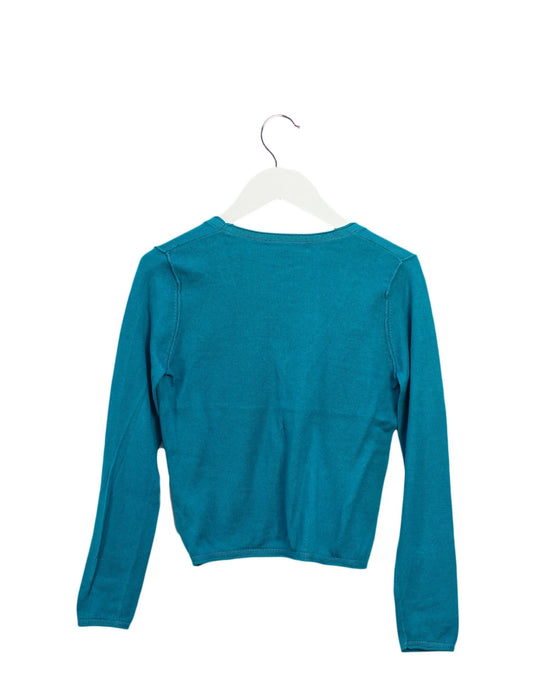 A Teal Cardigans from Bonpoint in size 8Y for girl. (Back View)