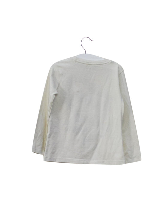 A White Long Sleeve Tops from Guess in size 2T for boy. (Back View)
