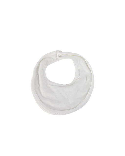 A Ivory Bibs from Petit Bateau in size Newborn for neutral. (Front View)