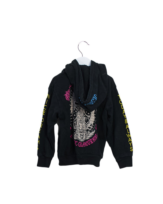 A Black Zippered Sweatshirts from Hysteric Mini in size 2T for girl. (Back View)