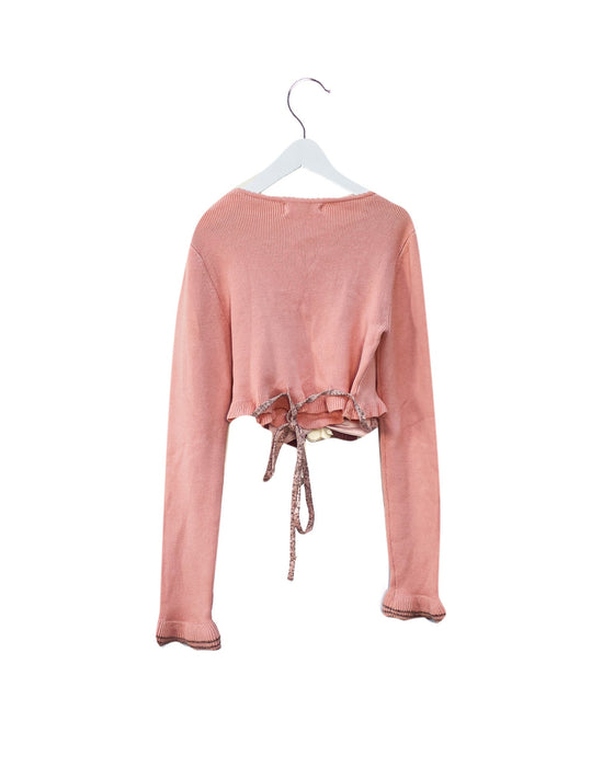 A Pink Knit Sweaters from Kingkow in size 12Y for girl. (Back View)