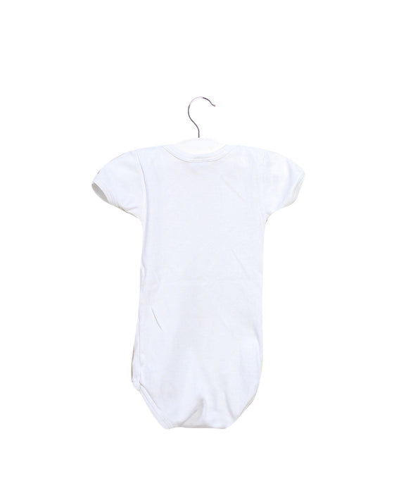 A White Short Sleeve Bodysuits from Petit Bateau in size 3-6M for neutral. (Back View)