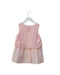 A Pink Sleeveless Tops from Armani in size 5T for girl. (Back View)