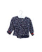 A Navy Long Sleeve Tops from IKKS in size 6-12M for girl. (Front View)
