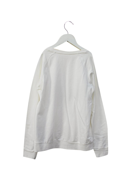 A White Crewneck Sweatshirts from Seed in size 10Y for girl. (Back View)