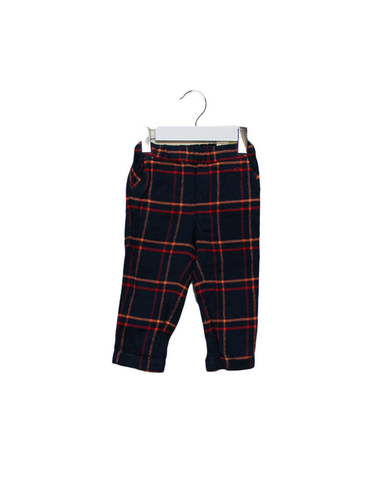 A Navy Casual Pants from Nanos in size 12-18M for boy. (Front View)
