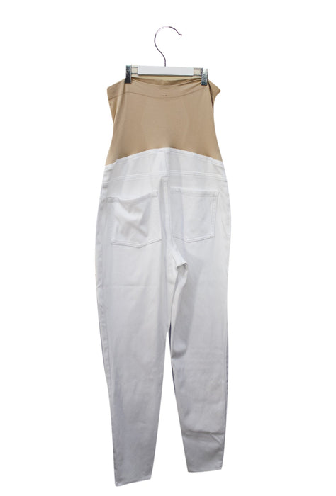 A White Casual Pants from Spanx in size L for maternity. (Back View)