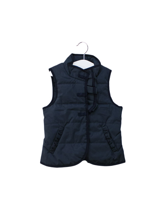 A Navy Outerwear Vests from Nicholas & Bears in size 12-18M for girl. (Front View)