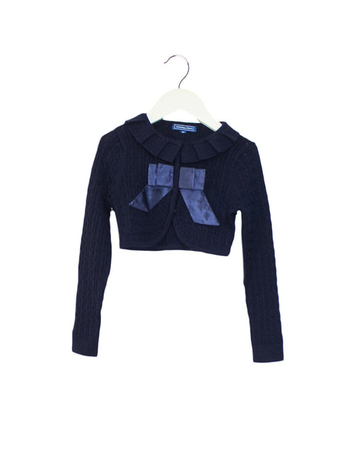 A Navy Cardigans from Nicholas & Bears in size 6T for girl. (Front View)