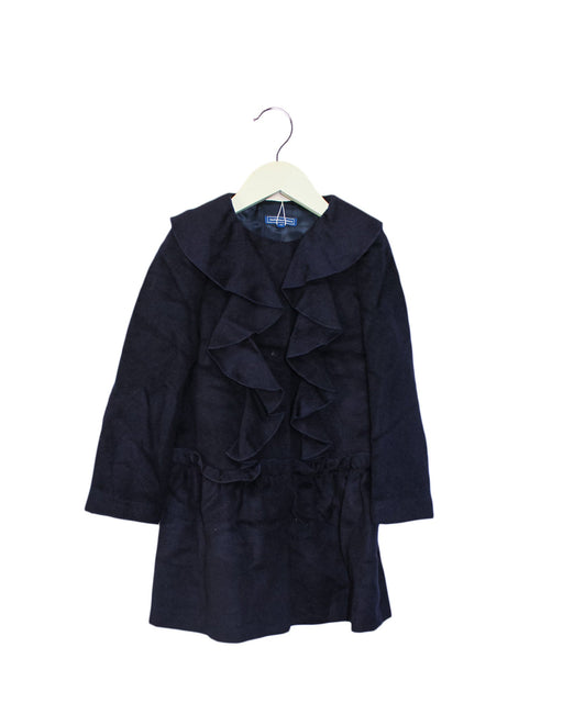 A Navy Coats from Nicholas & Bears in size 4T for girl. (Front View)