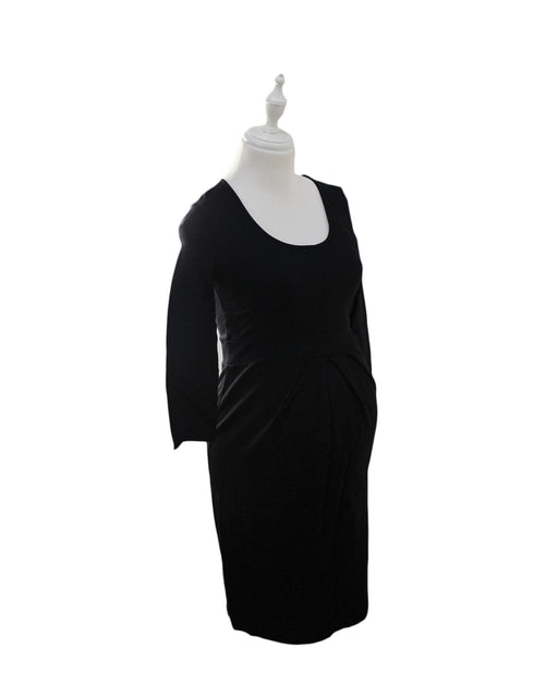 A Black Long Sleeve Dresses from Isabella Oliver in size XS for maternity. (Front View)