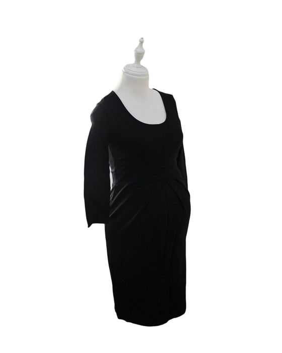 A Black Long Sleeve Dresses from Isabella Oliver in size XS for maternity. (Front View)