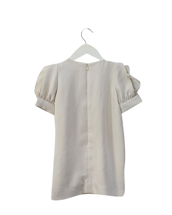 A Ivory Short Sleeve Dresses from Snidel Girl in size 2T for girl. (Back View)