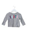 A Grey Long Sleeve Tops from Roots in size 3-6M for neutral. (Front View)