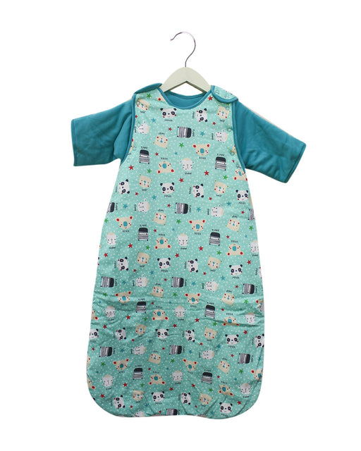 A Teal Sleepsacs from Mides in size 6-12M for boy. (Front View)