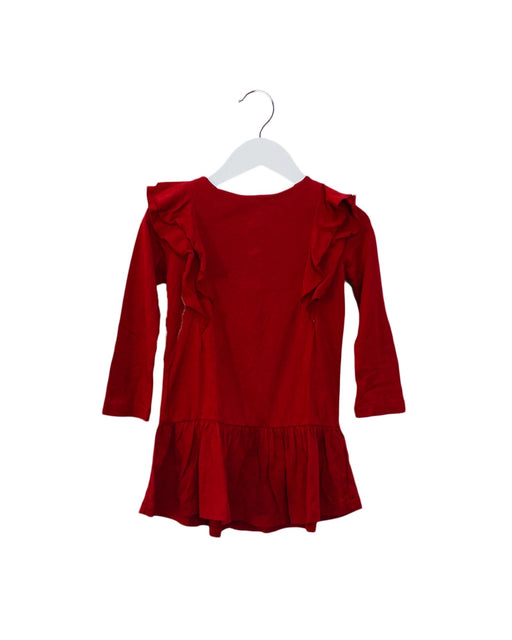A Red Long Sleeve Dresses from Ralph Lauren in size 12-18M for girl. (Front View)