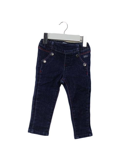 A Blue Jeans from IKKS in size 6-12M for girl. (Front View)