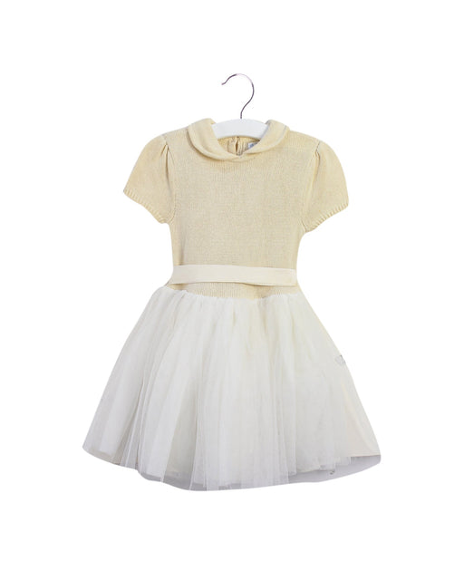 A Beige Sweater Dresses from Ralph Lauren in size 12-18M for girl. (Front View)