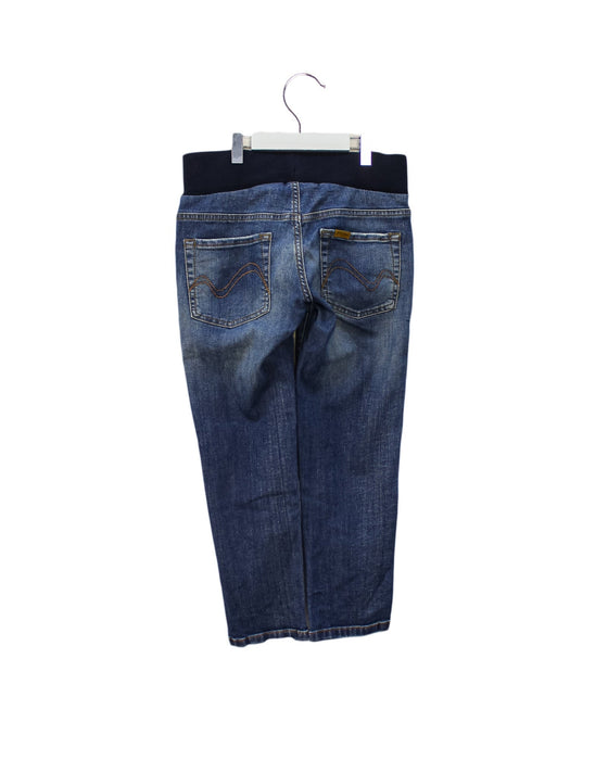A Blue Jeans from Pietro Brunelli in size XXS for maternity. (Back View)