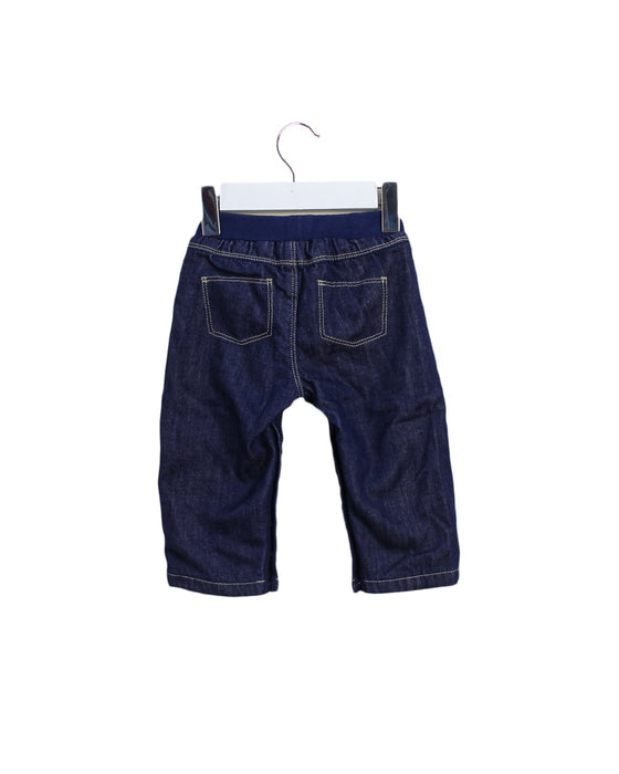A Navy Jeans from Petit Bateau in size 3-6M for boy. (Back View)