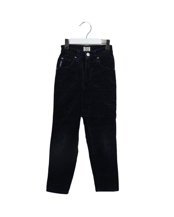 A Navy Casual Pants from Armani in size 4T for boy. (Front View)