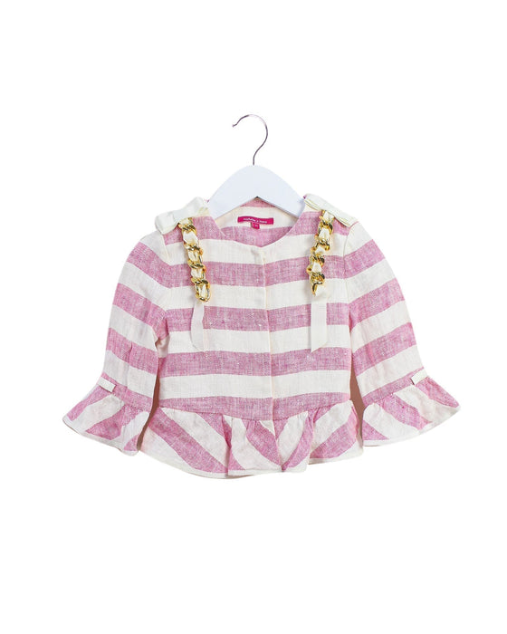 A Pink Lightweight Jackets from Nicholas & Bears in size 3T for girl. (Front View)
