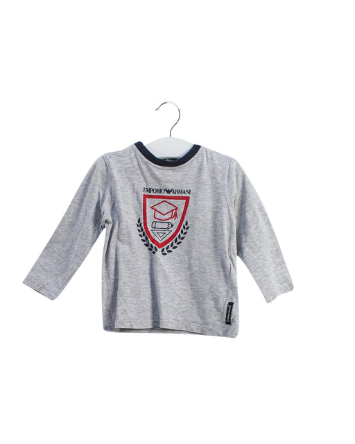 A Grey Long Sleeve Tops from Armani in size 6-12M for boy. (Front View)