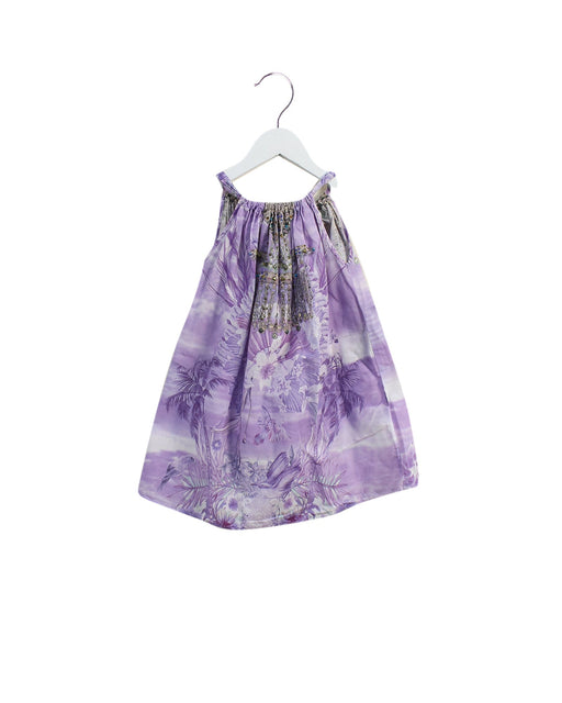 A Purple Sleeveless Dresses from Camilla in size 4T for girl. (Front View)